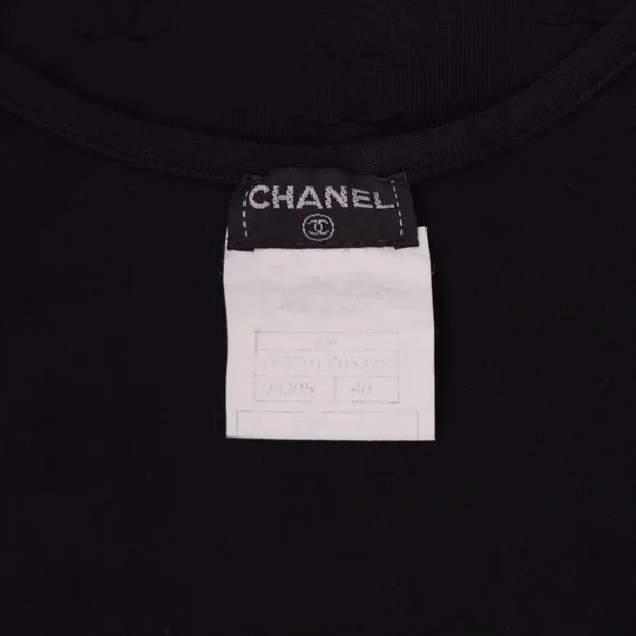 Chanel Black CC Logo One-Piece size 40